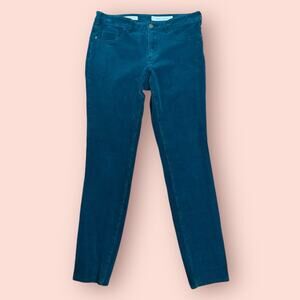 Anthropologie Pilcro Pants Corduroy Dark Teal Cotton Stretch Boho Indie Size 29